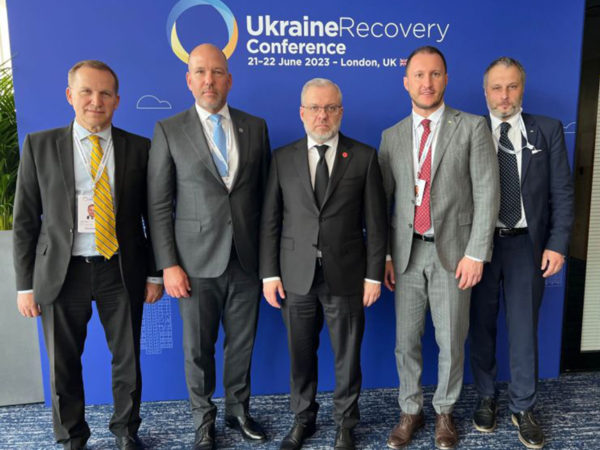 Rodan CEO Paul Grod speaks at the Ukraine Recovery Conference