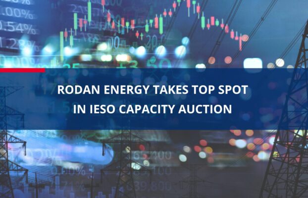 Rodan Energy Takes Top Spot in IESO Capacity Auction