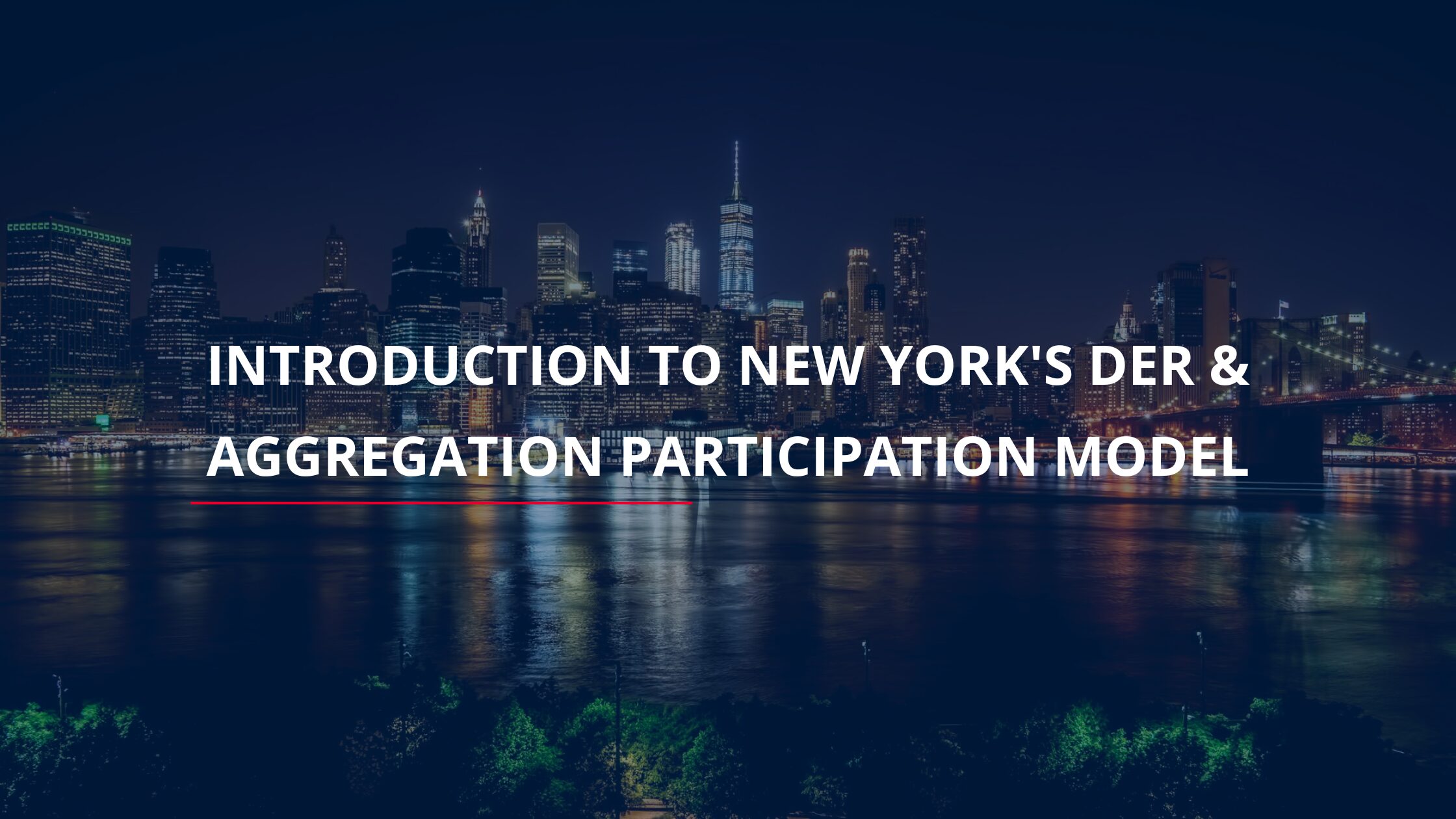 Introduction to New York’s DER & Aggregation Participation Model