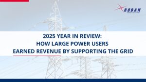 Rodan Energy 2025 Year in Review: How Large Power Users Earned Revenue by Supporting the Grid