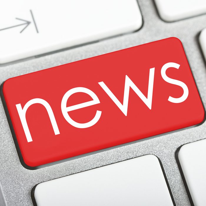 News News button on a keyboard.